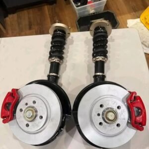 kit combinés filetés bc racing bmw e30 + Étriers peints