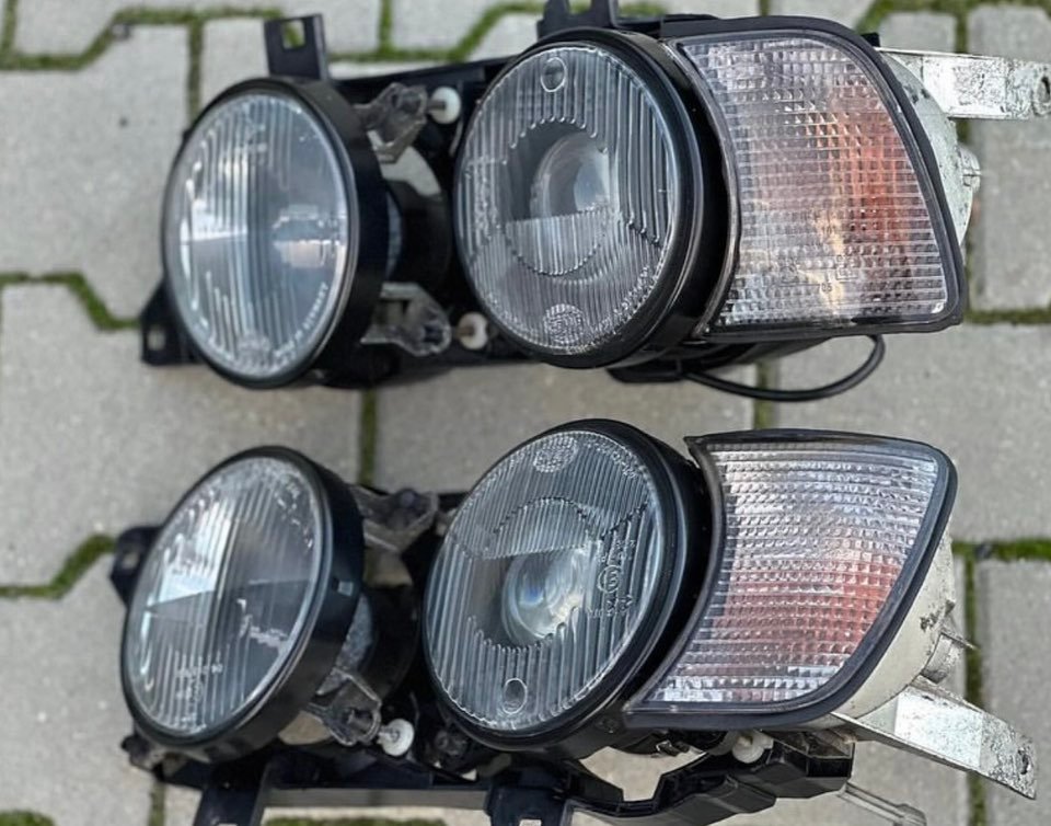 phares hella black bmw e34 phares hella black bmw e34