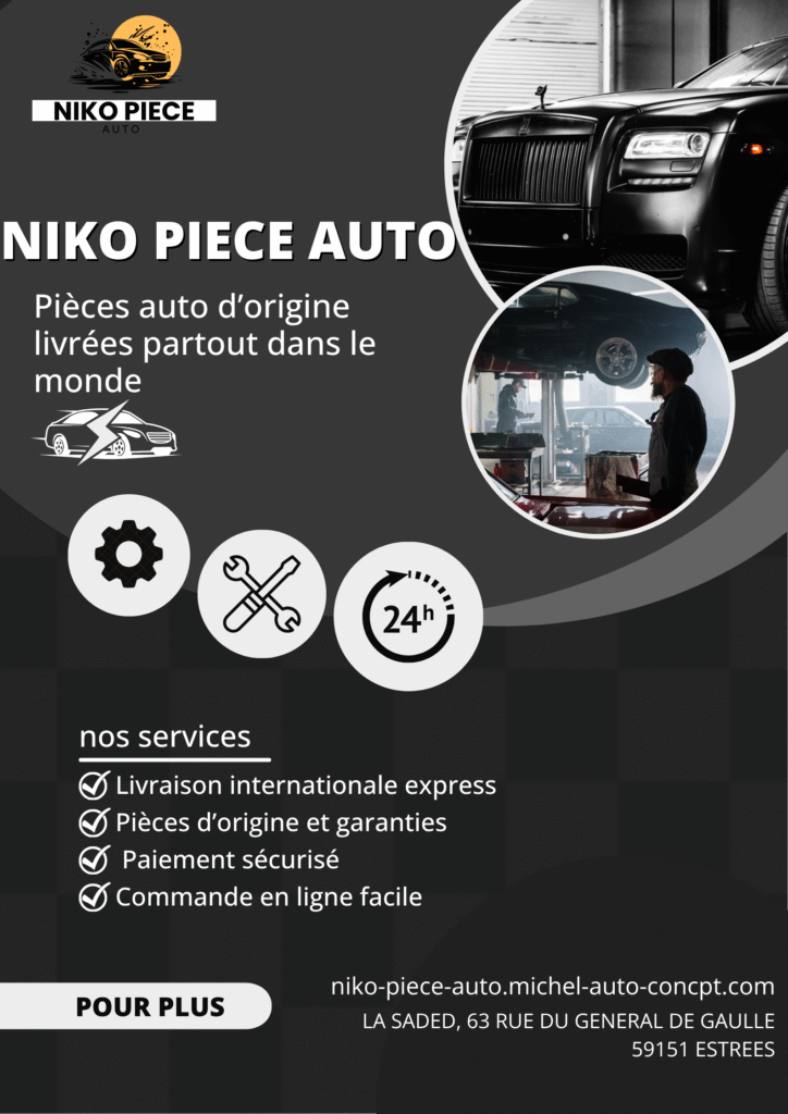 black and white bold car services poster
