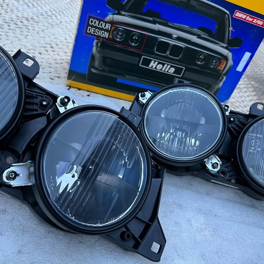 hella black bmw e34 original stock hella black bmw e34 original stock