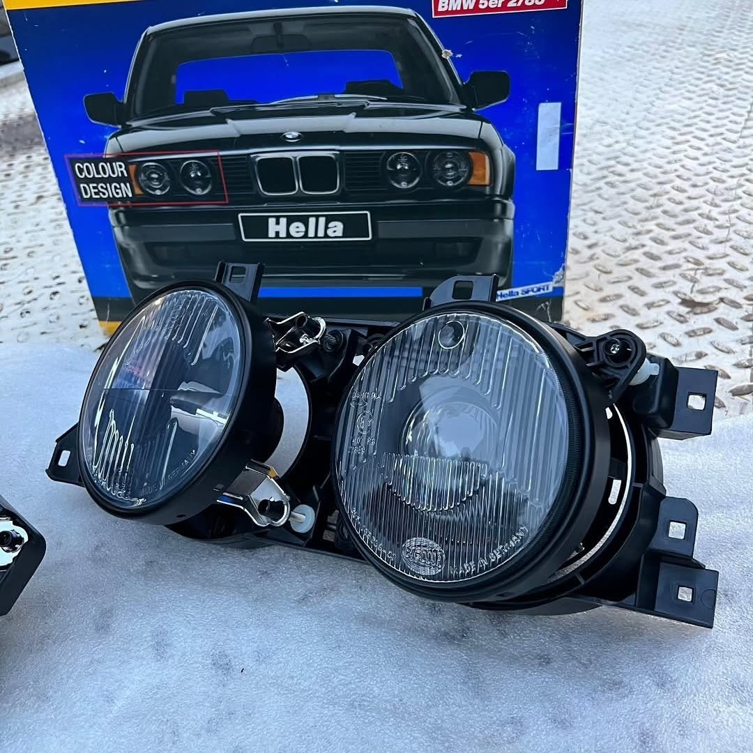 hella black bmw e34 original stock hella black bmw e34 original stock