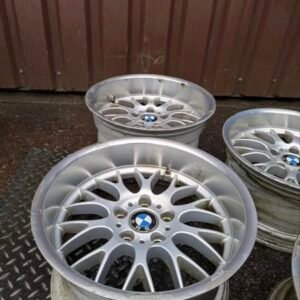 ot de 4 jantes aluminium BMW 17 pouces E30 E34 E36 E38