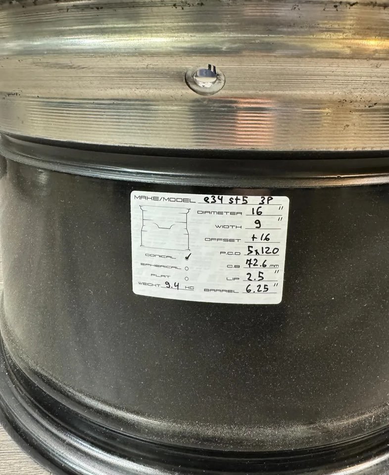 Jantes BMW Style 5 3 pièces 16 pouces 5x120 E34 Artec – Image 9