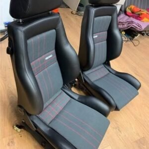 Sièges VW Golf Rallye G60 – Cuir naturel semi-aniline & tissu d’origine